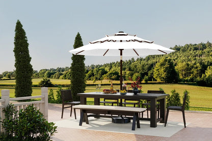 Fiberglass 3-Tier Patio Umbrella