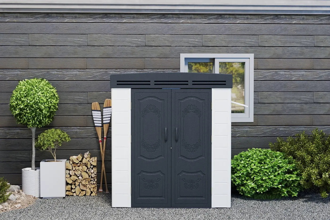 Patio Kingdom Resin Outdoor Storage Shed
