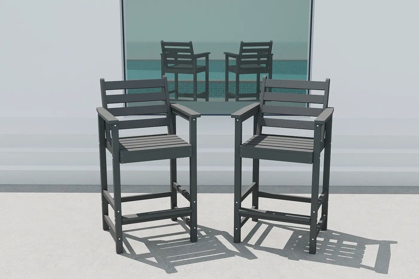 Patio Kingdom Adirondack bar set 