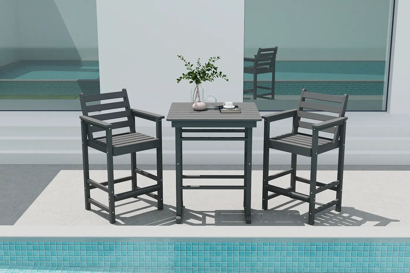Patio Kingdom Adirondack bar set 