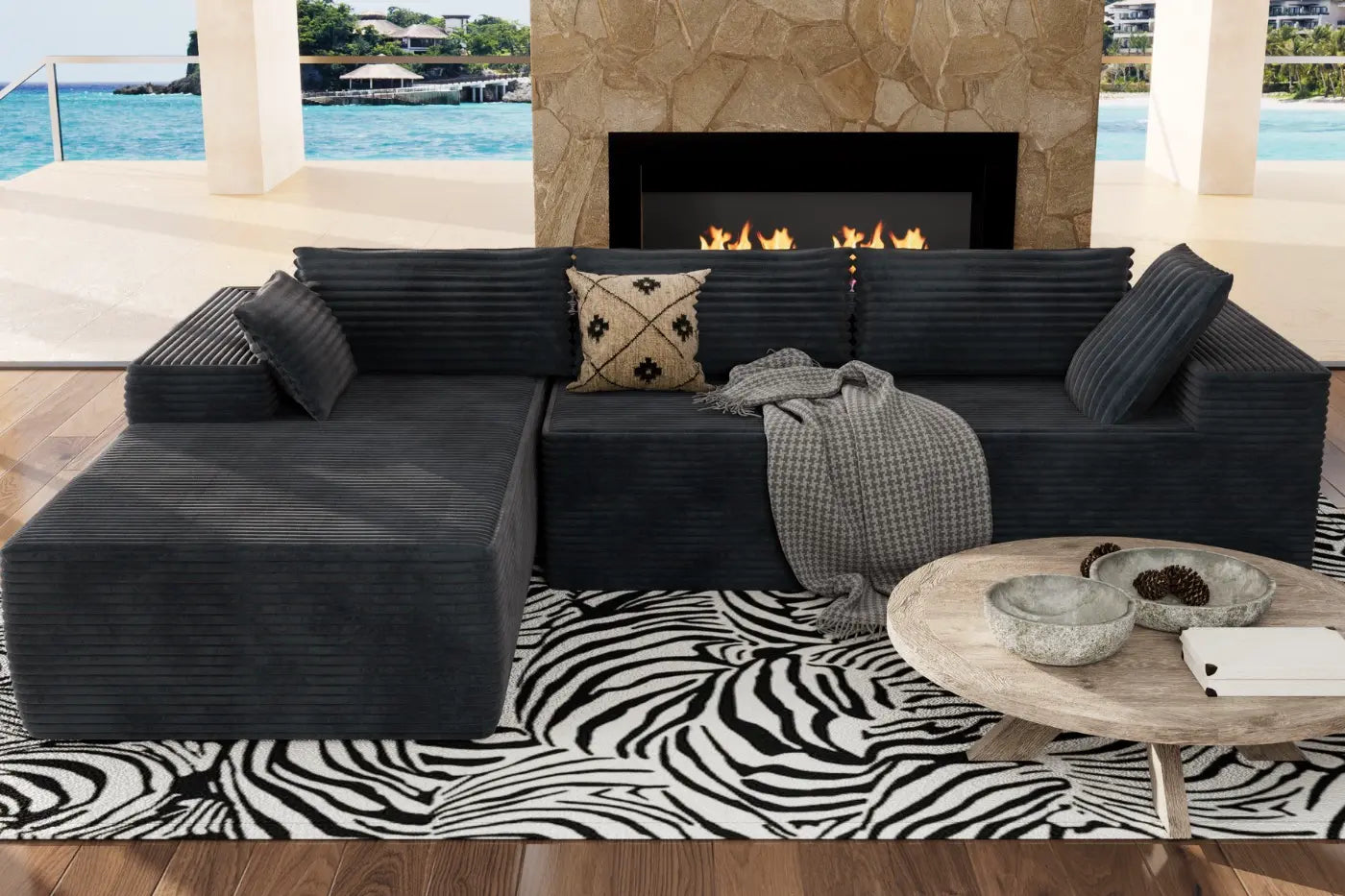 Patio Kingdom Modular sectional sofa