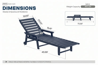 HDPE Outdoor Lounge Chair