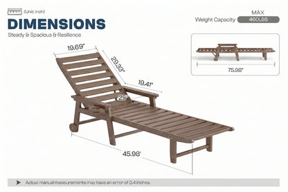 HDPE Outdoor Lounge Chair