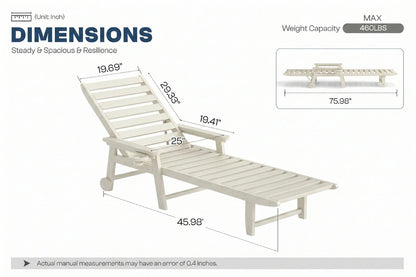 HDPE Outdoor Lounge Chair