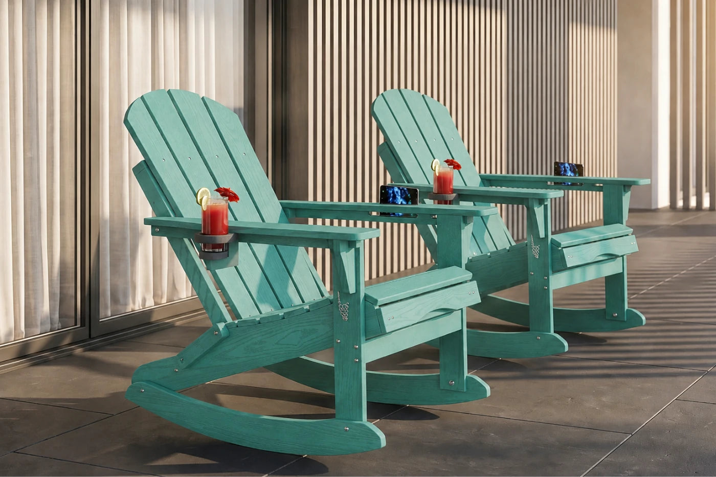 Multifunctional Adirondack Rocking Chair