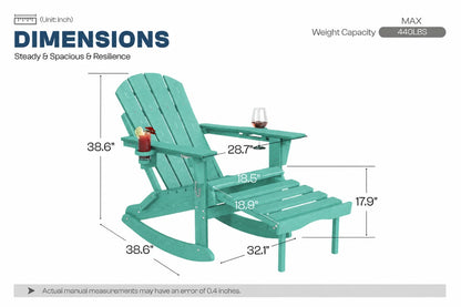 Multifunctional Adirondack Rocking Chair