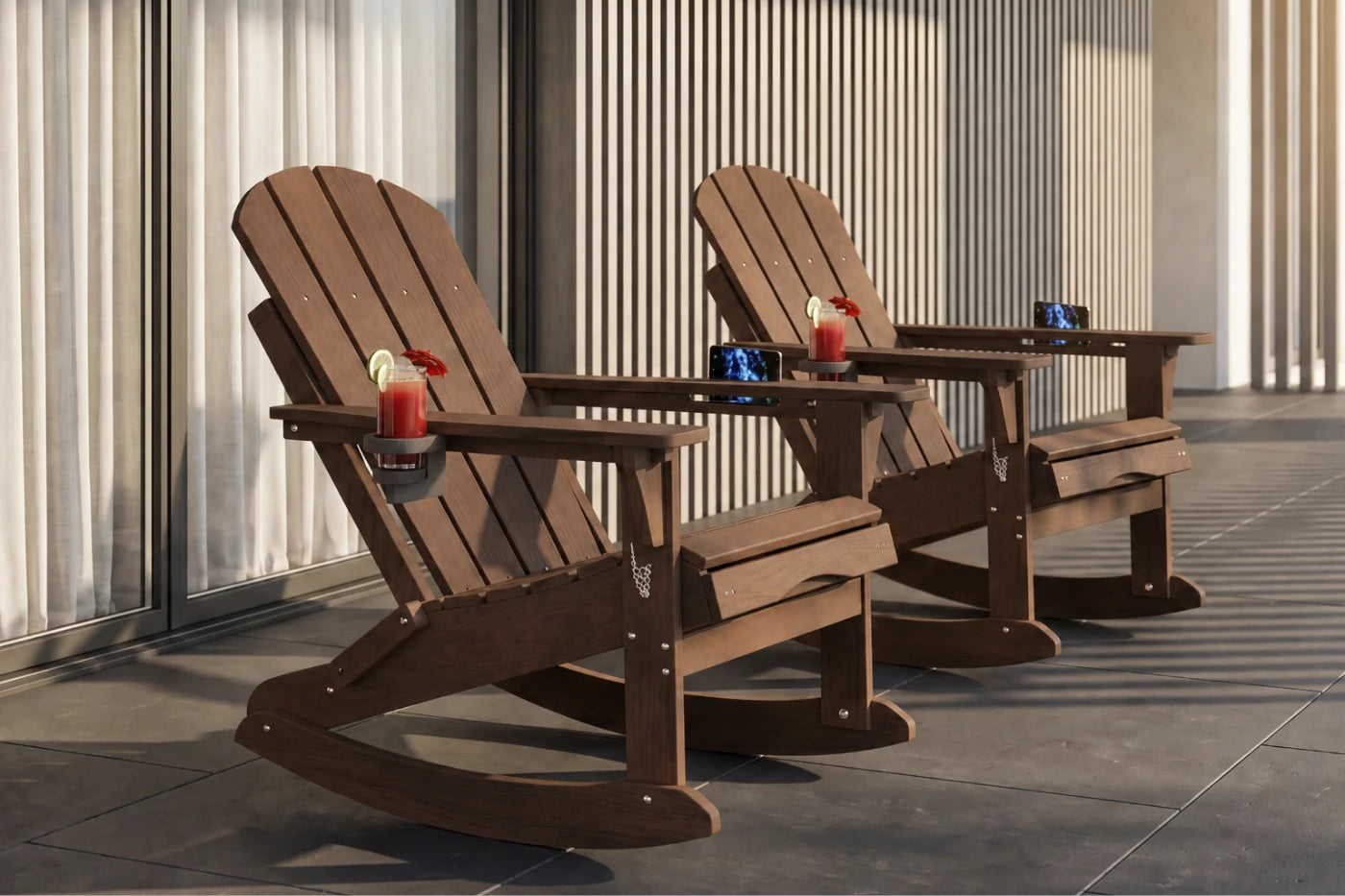 Multifunctional Adirondack Rocking Chair