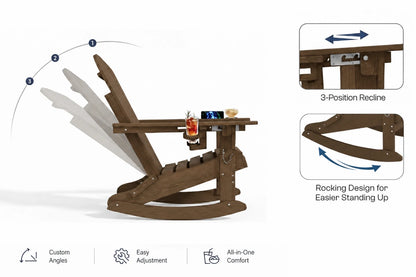 Multifunctional Adirondack Rocking Chair