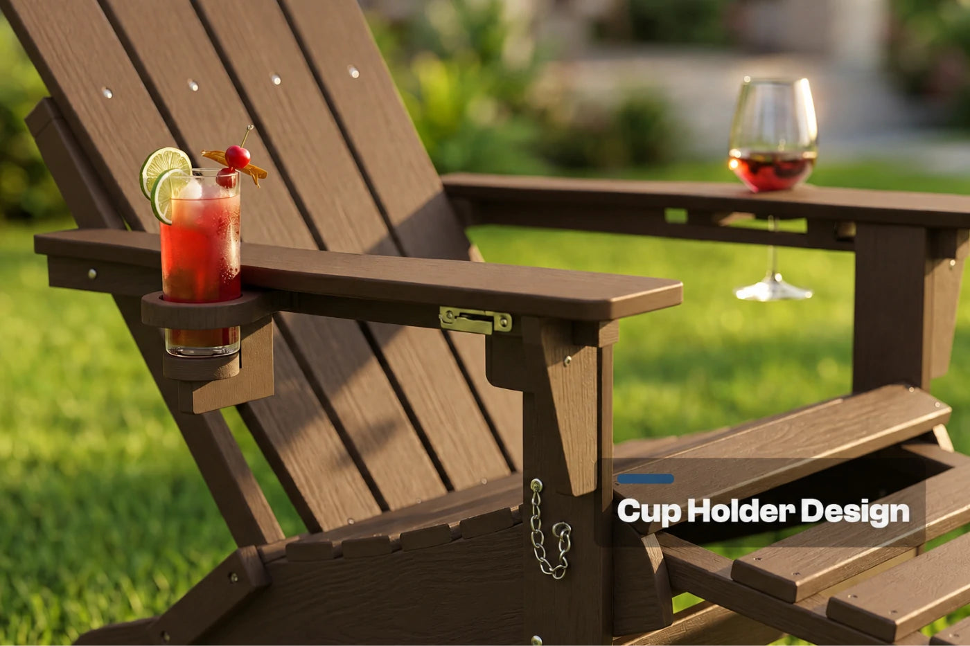 Multifunctional Adirondack Rocking Chair