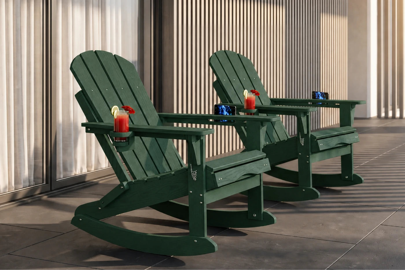 Multifunctional Adirondack Rocking Chair