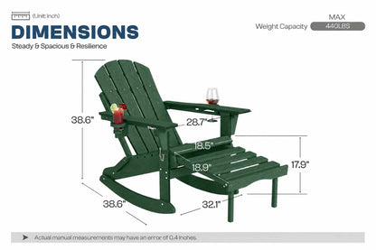 Multifunctional Adirondack Rocking Chair