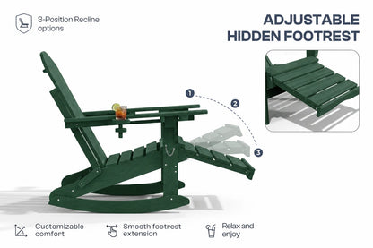 Multifunctional Adirondack Rocking Chair