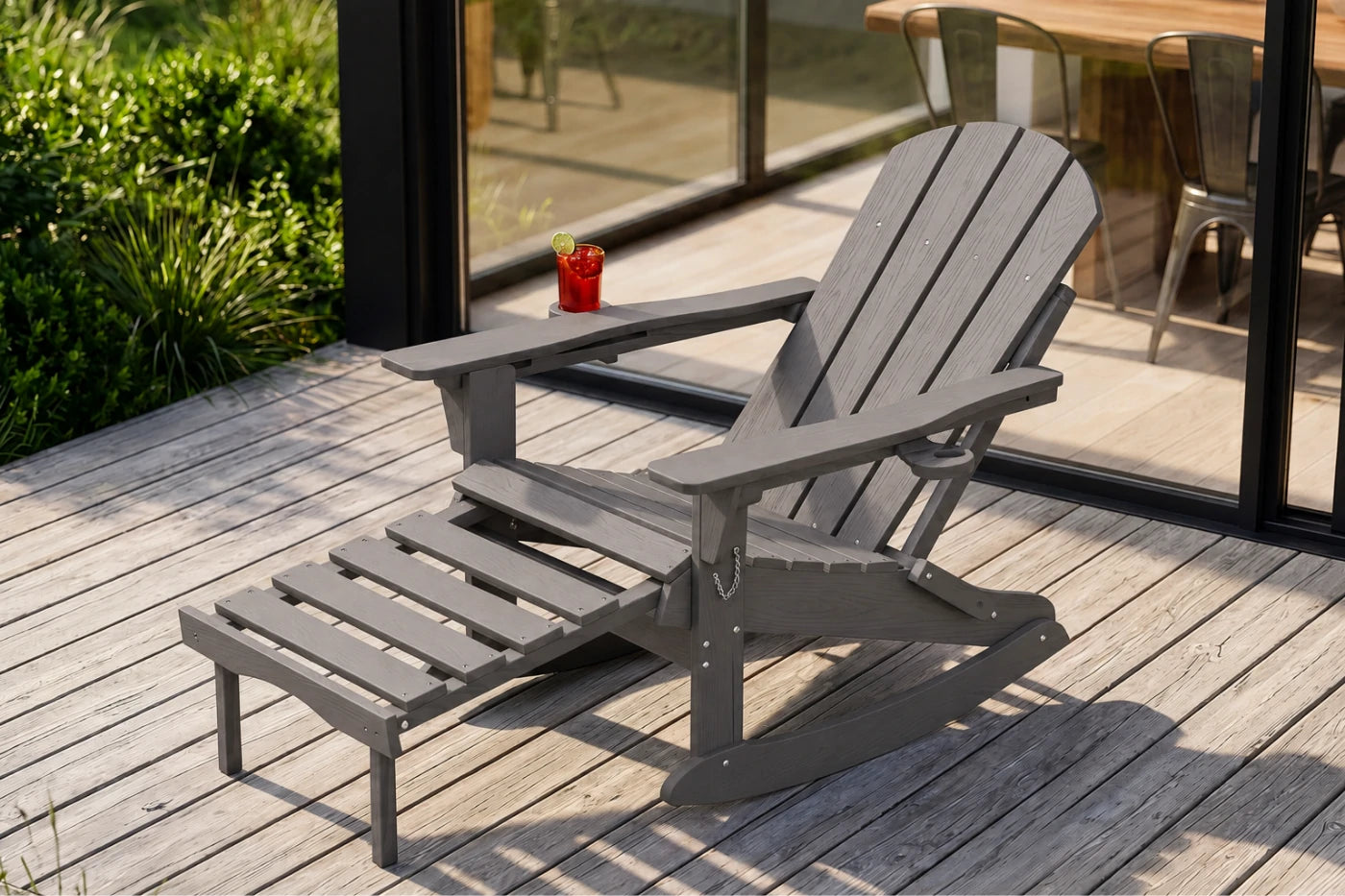 Multifunctional Adirondack Rocking Chair