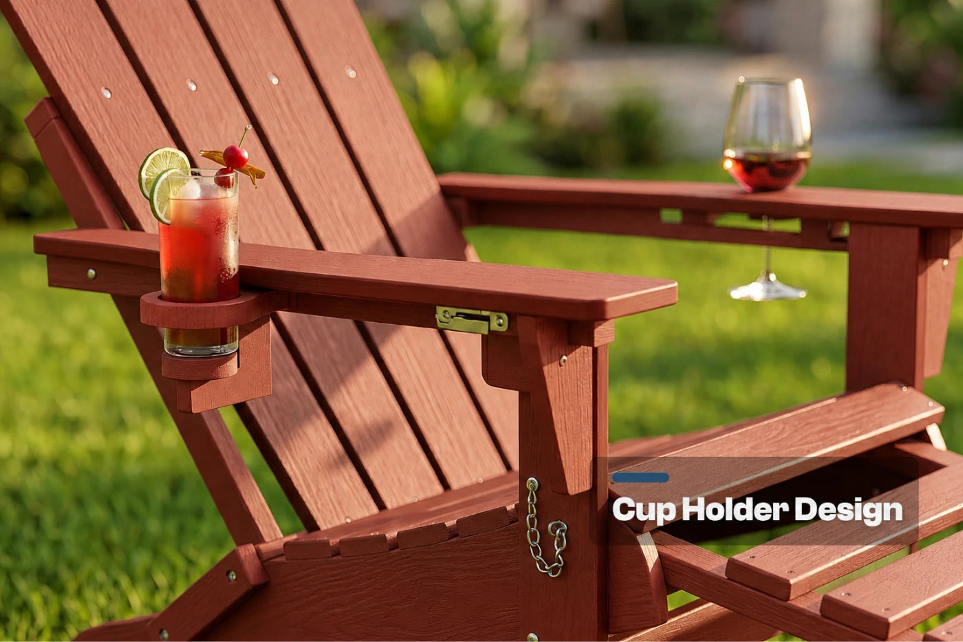 Multifunctional Adirondack Rocking Chair