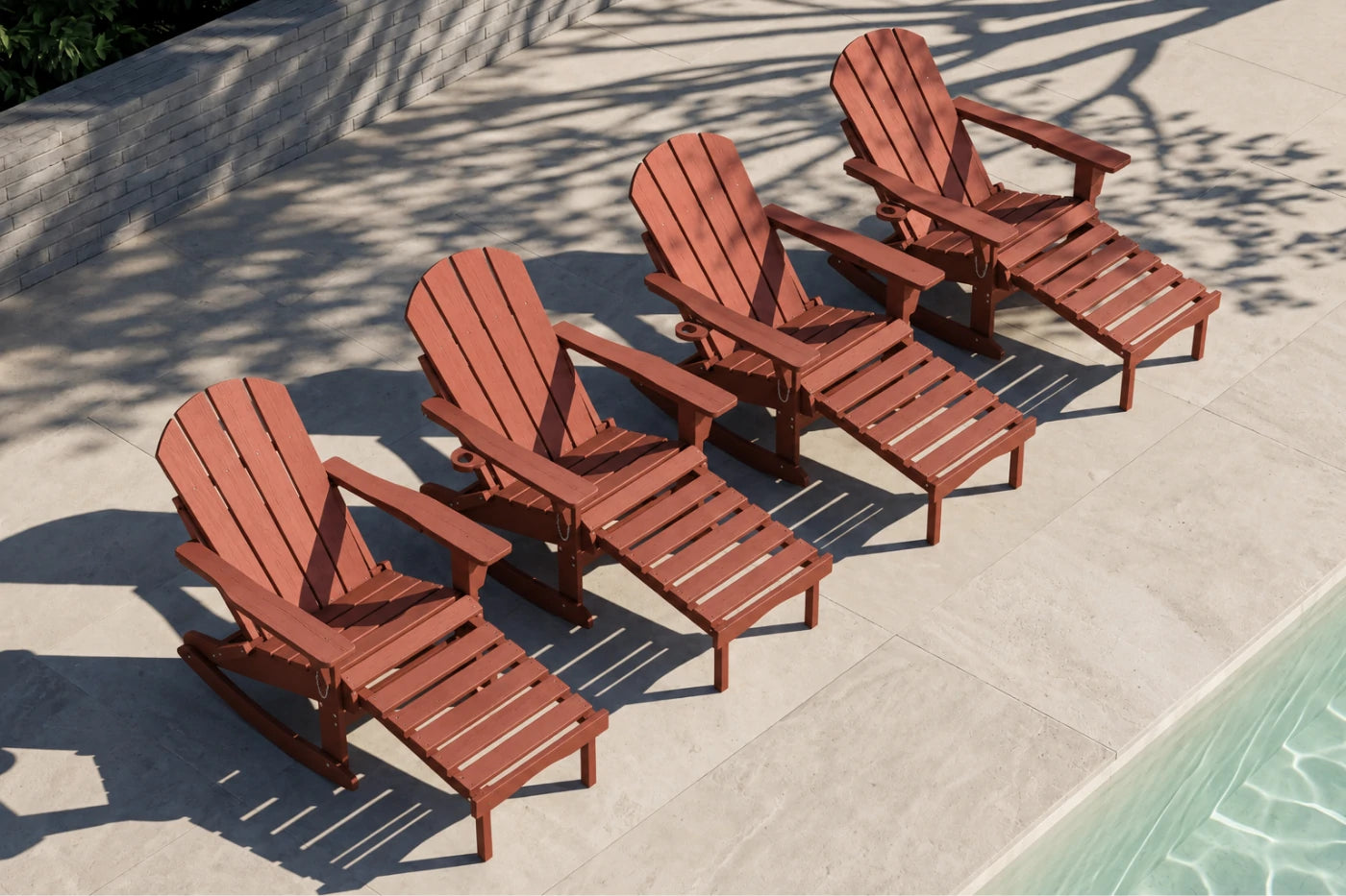 Multifunctional Adirondack Rocking Chair