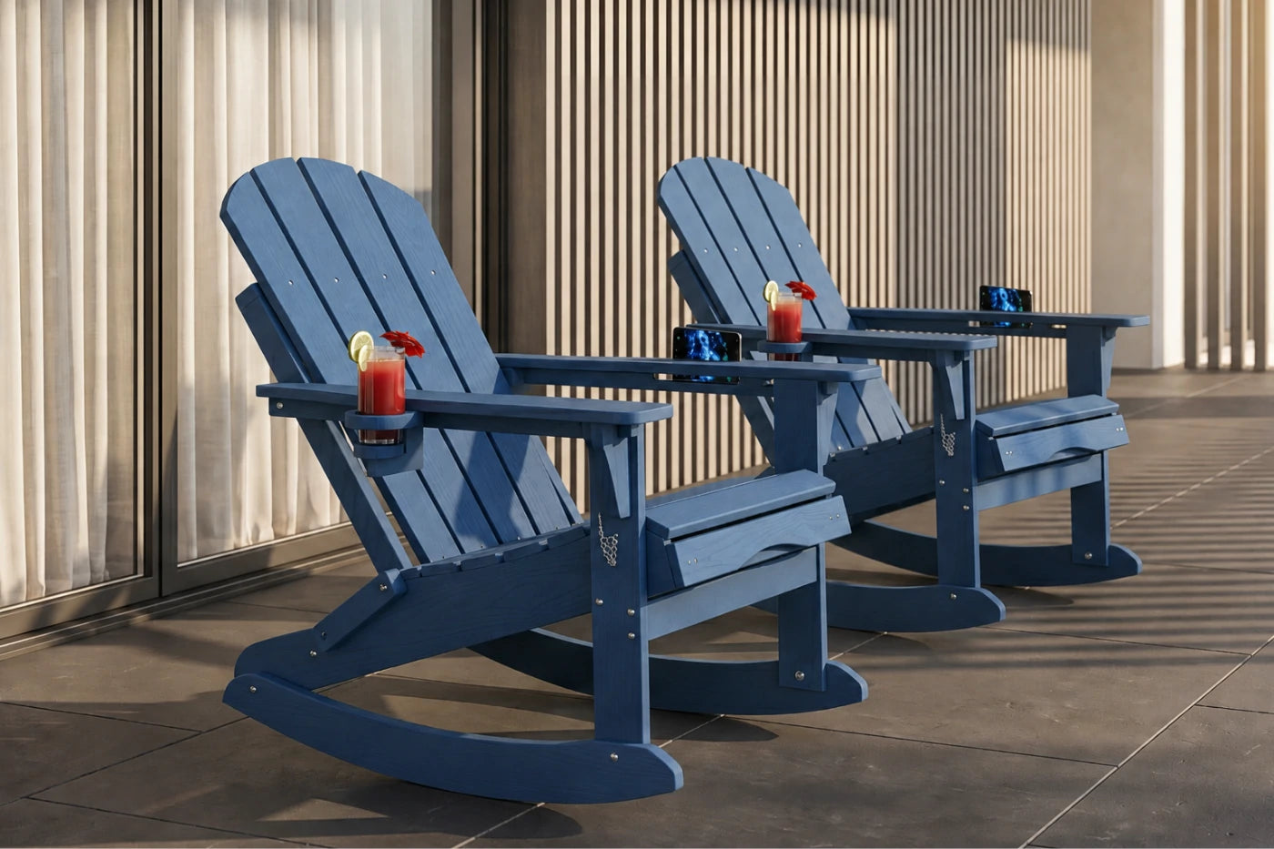 Multifunctional Adirondack Rocking Chair