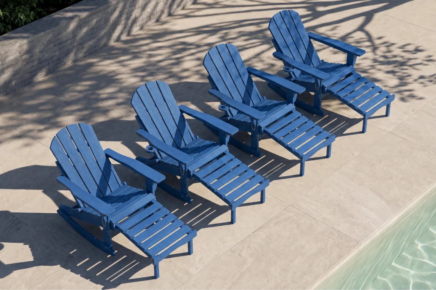 Multifunctional Adirondack Rocking Chair