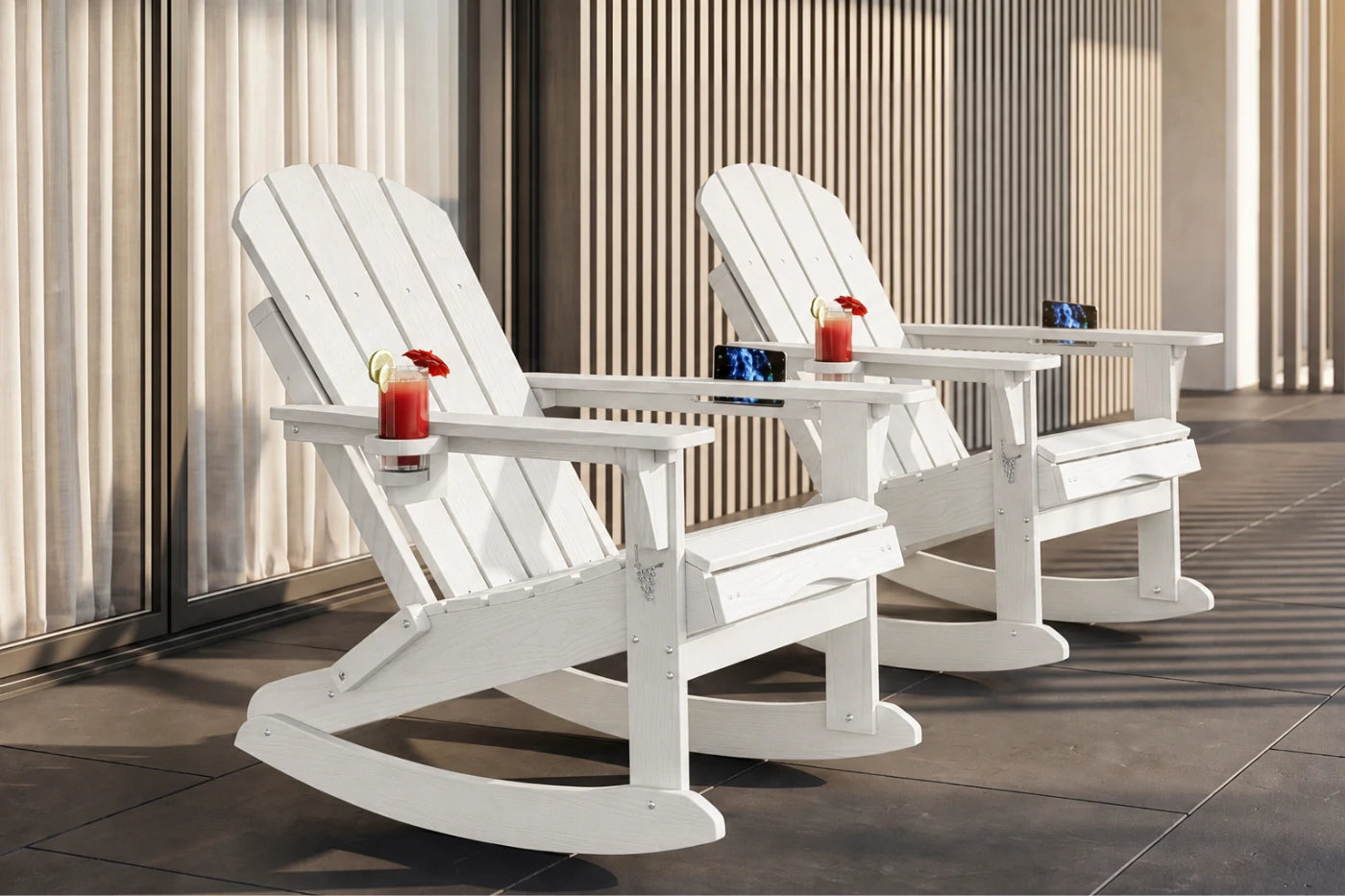 Multifunctional Adirondack Rocking Chair