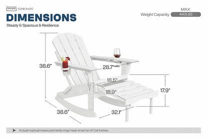 Multifunctional Adirondack Rocking Chair