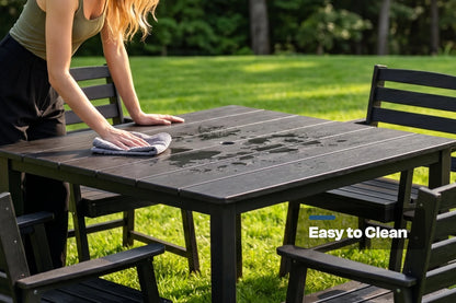HDPE Square Outdoor Dining Set