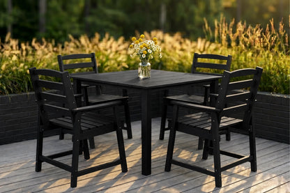 HDPE Square Outdoor Dining Set