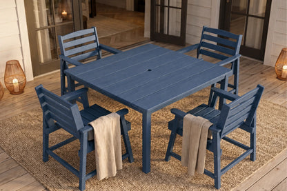HDPE Square Outdoor Dining Set