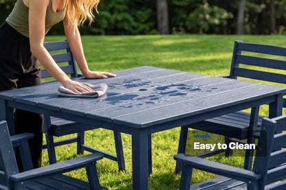 HDPE Square Outdoor Dining Set