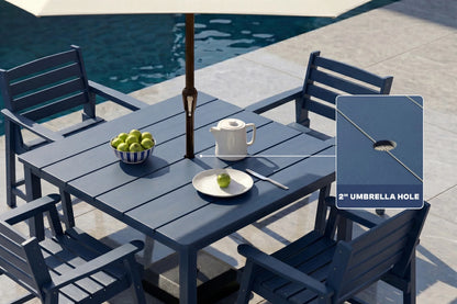 HDPE Square Outdoor Dining Set