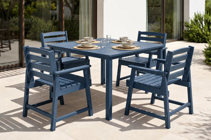 HDPE Square Outdoor Dining Set