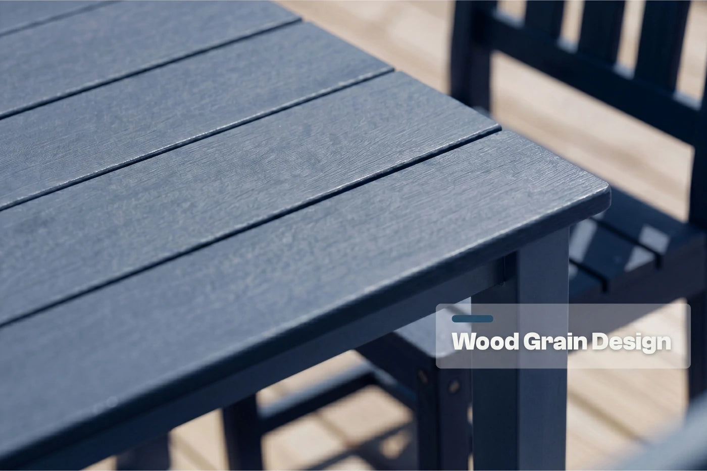 HDPE Square Outdoor Dining Set