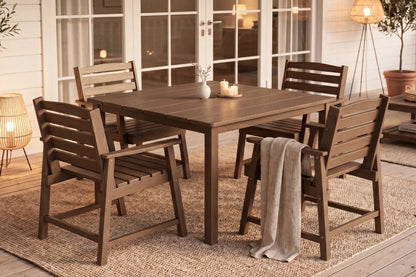HDPE Square Outdoor Dining Set