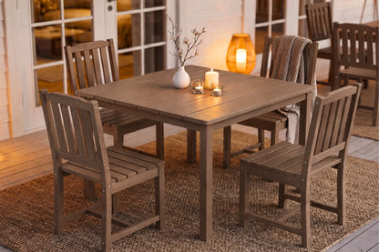 HDPE Square Outdoor Dining Set