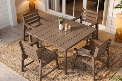 HDPE Square Outdoor Dining Set