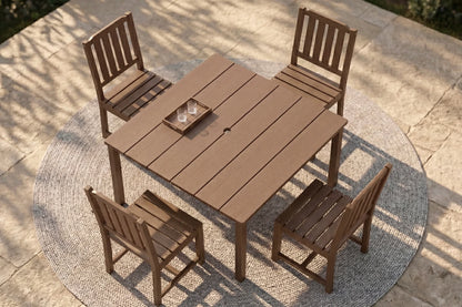 HDPE Square Outdoor Dining Set
