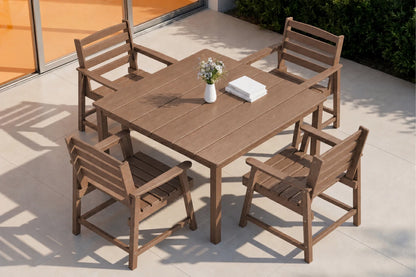 HDPE Square Outdoor Dining Set