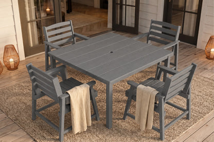 HDPE Square Outdoor Dining Set