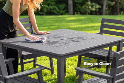 HDPE Square Outdoor Dining Set