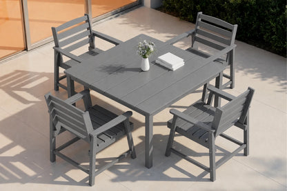 HDPE Square Outdoor Dining Set