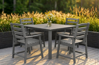 HDPE Square Outdoor Dining Set