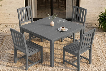 HDPE Square Outdoor Dining Set