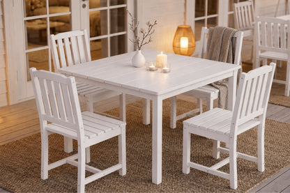 HDPE Square Outdoor Dining Set