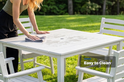 HDPE Square Outdoor Dining Set
