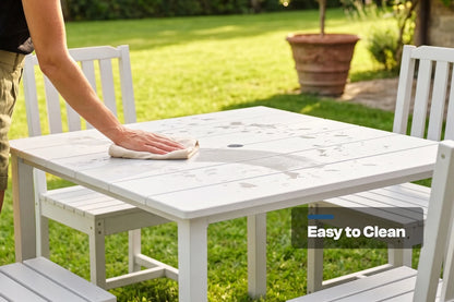 HDPE Square Outdoor Dining Set