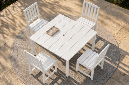 HDPE Square Outdoor Dining Set