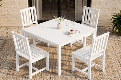 HDPE Square Outdoor Dining Set