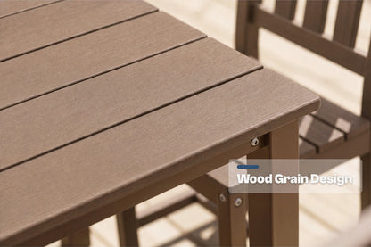 Perli™ HDPE Square Outdoor Dining Set