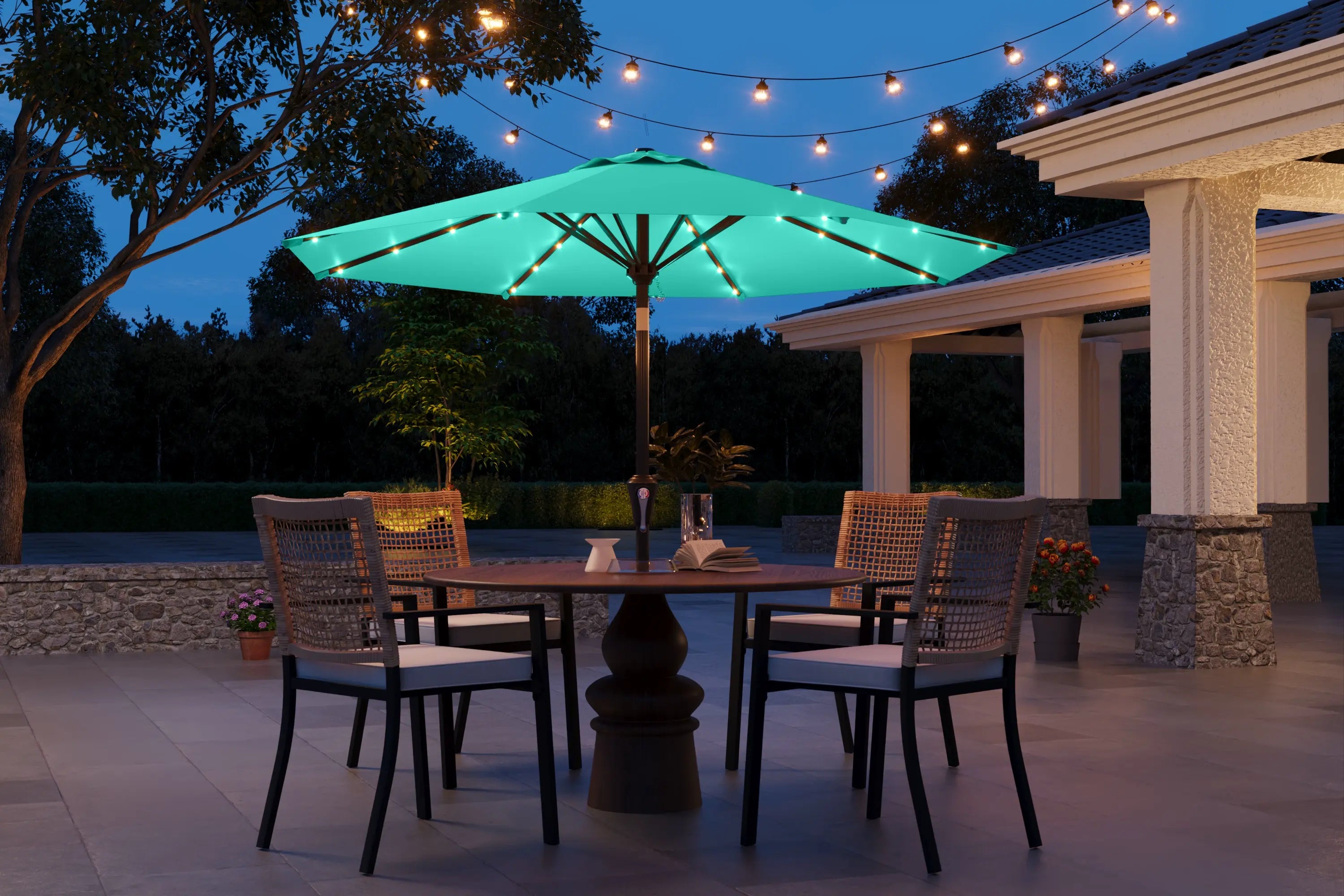 Patio Umbrella with Lights