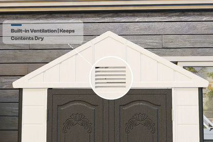 Patio Kingdom Resin Outdoor Storage Shed