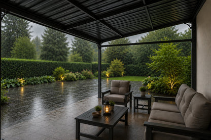 Wall-Mounted Hardtop Gazebo