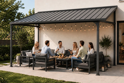 Wall-Mounted Hardtop Gazebo